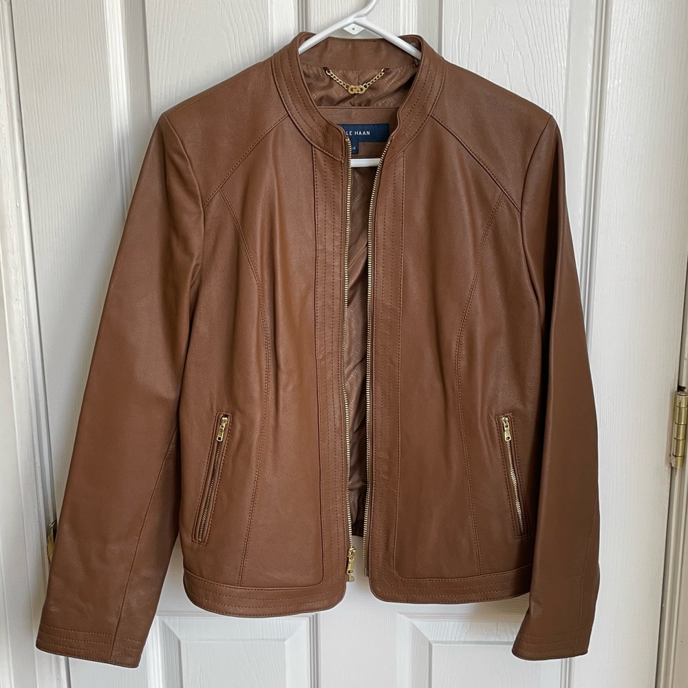 Cole Haan Brown Leather Jacket